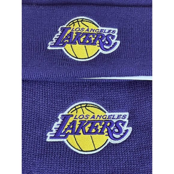 Ultra Game Los Angeles Lakers NBA Basketball Beanie & Scarf Set NWT - Picture 4 of 4